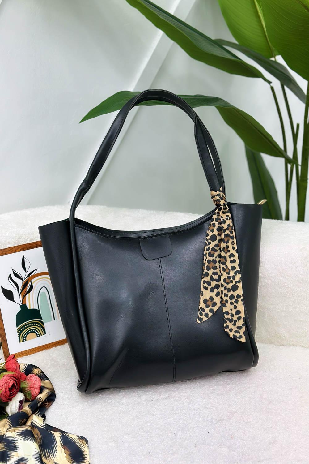 MONTREAL ŞAL DETAYLI KADIN ÇANTASI