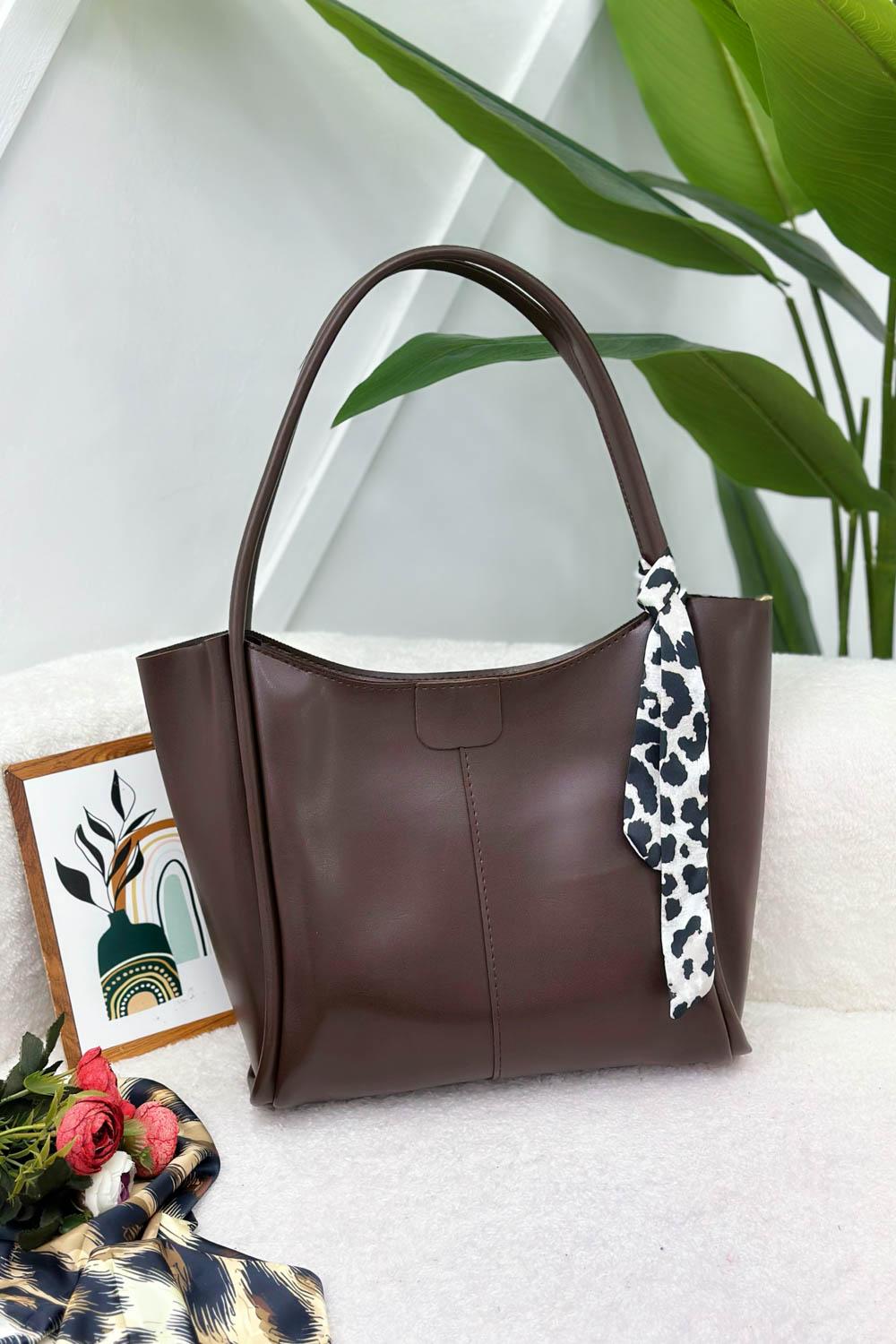 MONTREAL ŞAL DETAYLI KADIN ÇANTASI