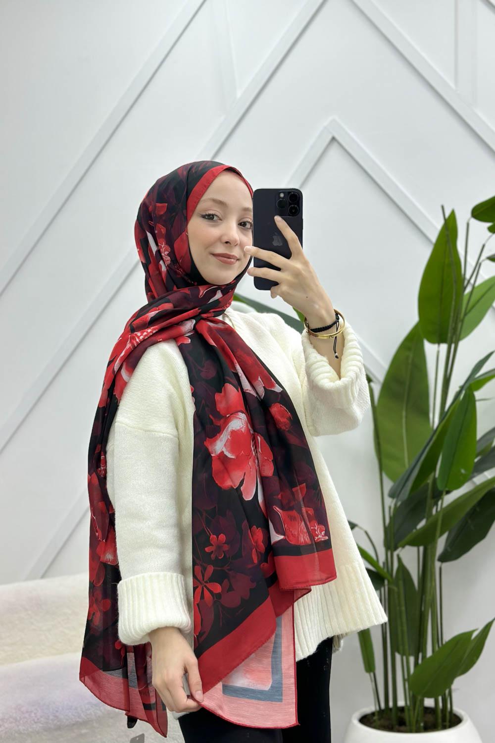 KIRMIZI SERİSİ  PAMUK ŞAL