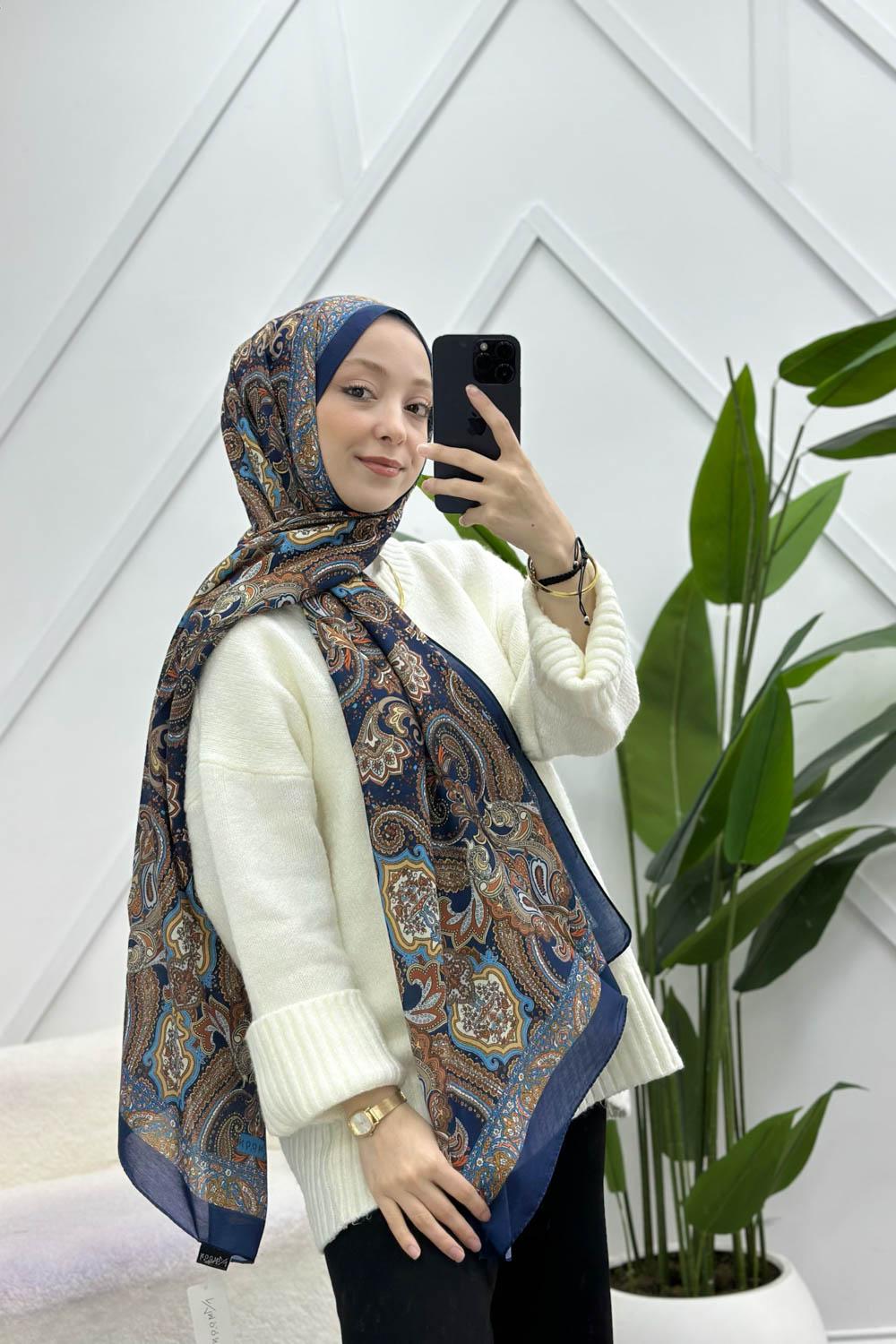 OTANTİK DESENLİ PAMUK ŞAL