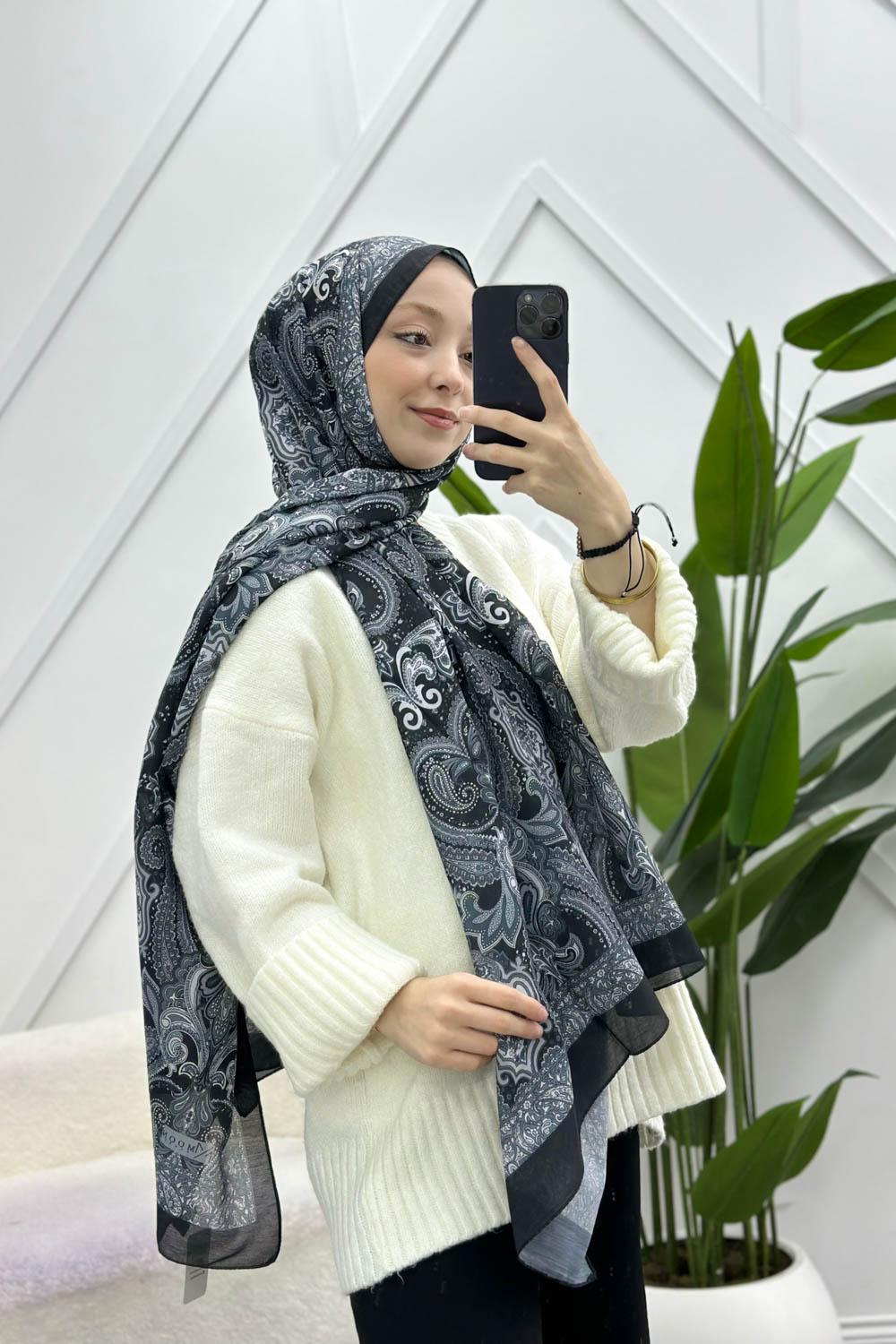 OTANTİK DESENLİ PAMUK ŞAL