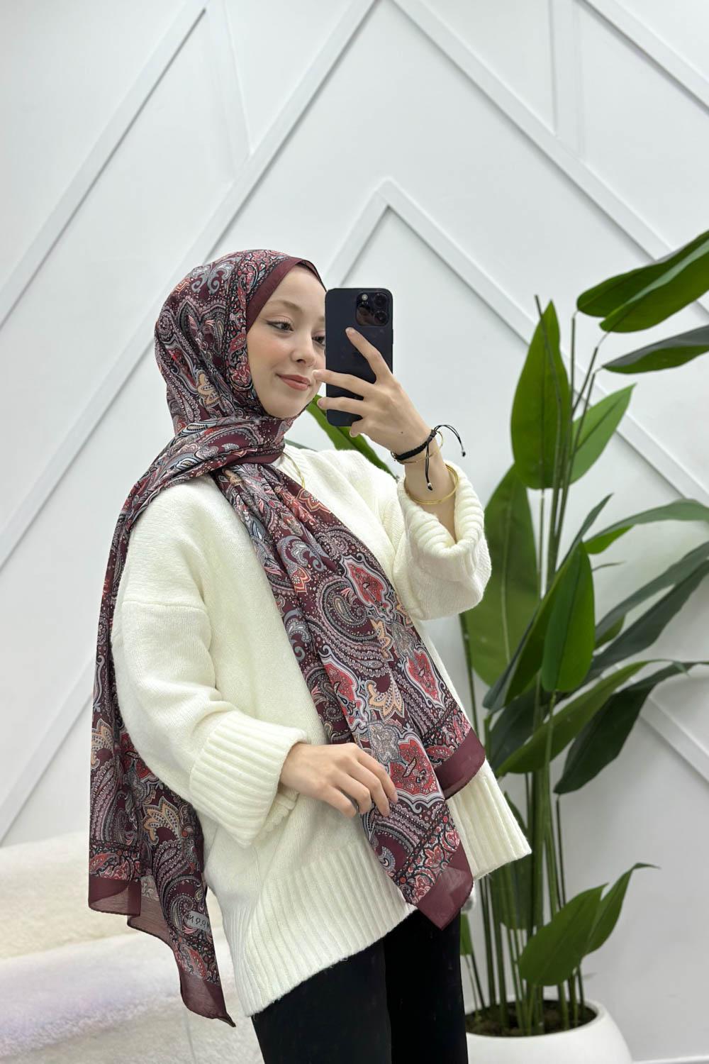 OTANTİK DESENLİ PAMUK ŞAL