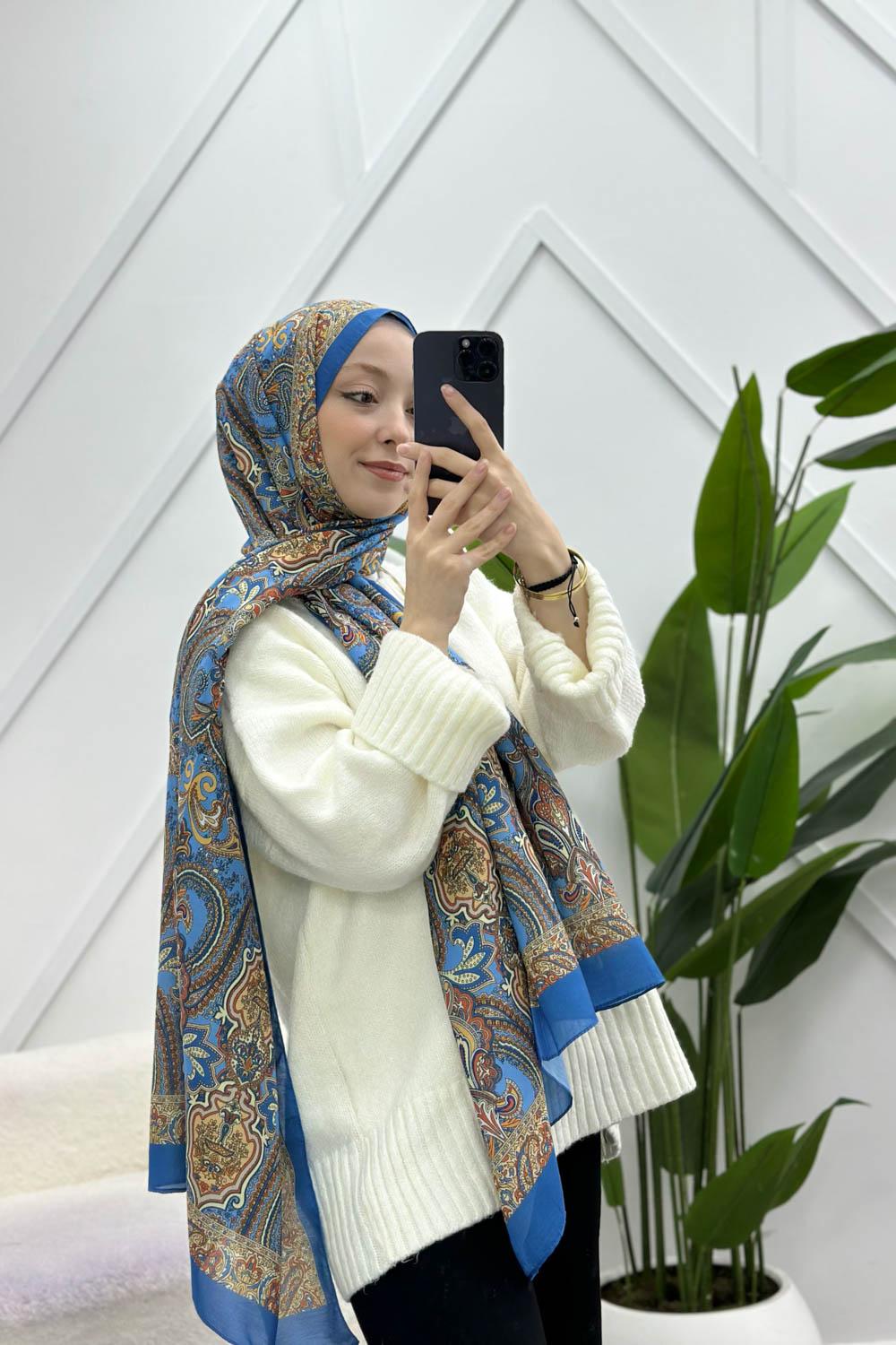 OTANTİK DESENLİ PAMUK ŞAL