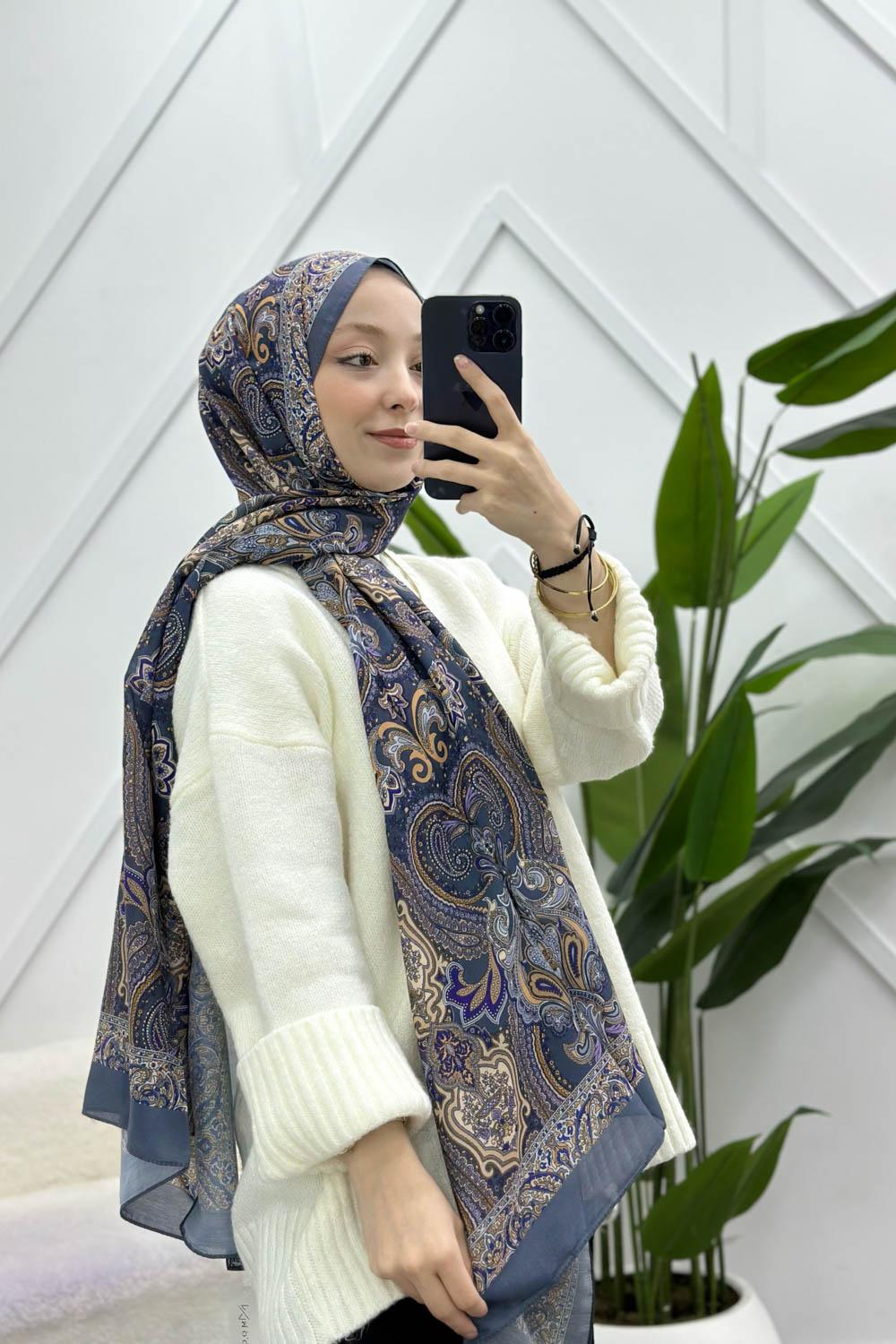 OTANTİK DESENLİ PAMUK ŞAL