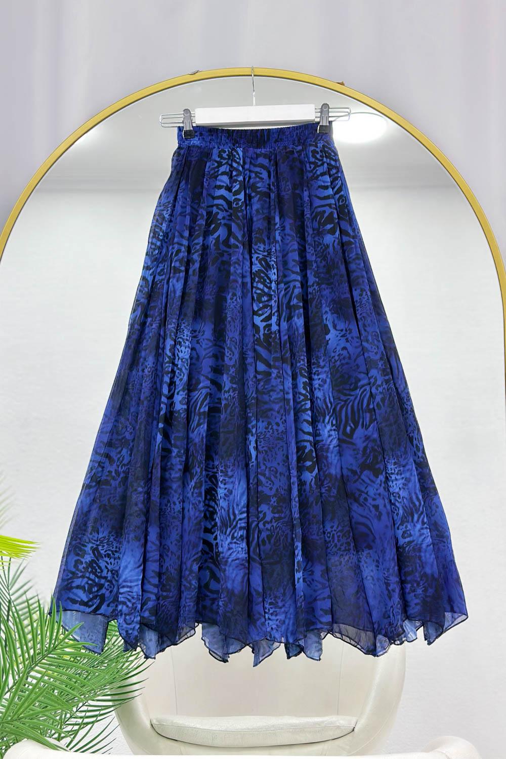 LEOPAR DESENLİ ASTARLI KADIN ETEK