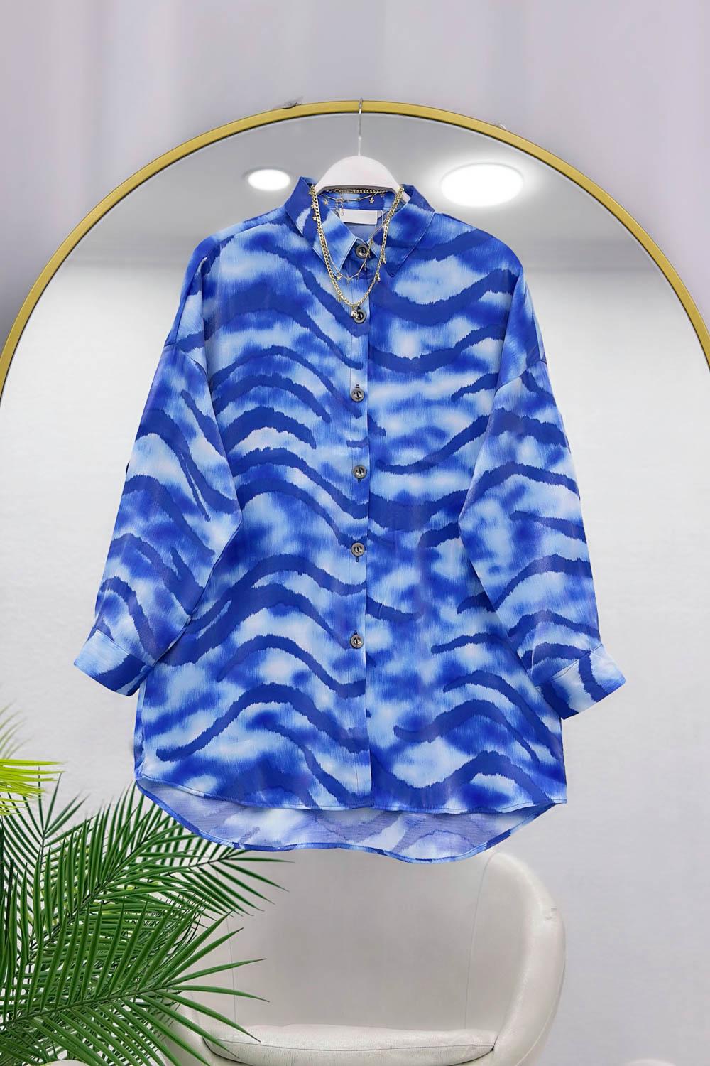 MODERN DESEN OVERSİZE KADIN GÖMLEK