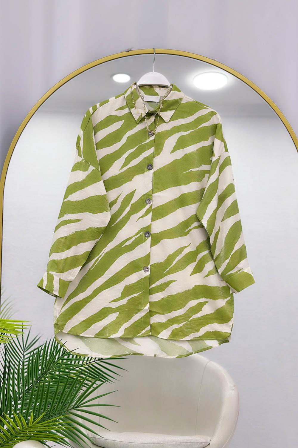 MODERN DESEN OVERSİZE KADIN GÖMLEK