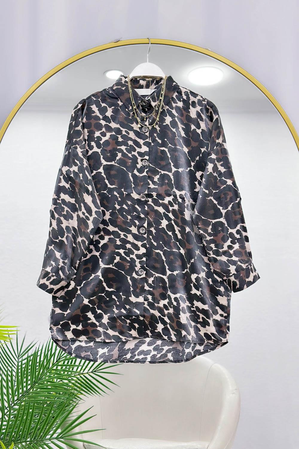 MODERN DESEN OVERSİZE KADIN GÖMLEK