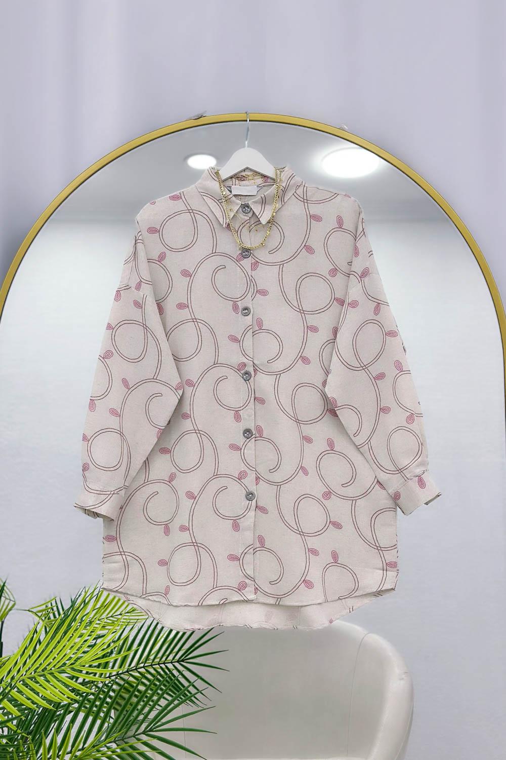 SARMAŞIK DESEN KADIN GÖMLEK 