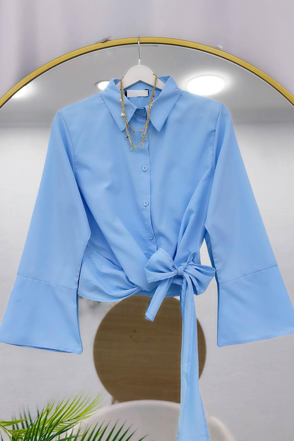 ÖNDEN BAĞLAMALI GÖMLEK