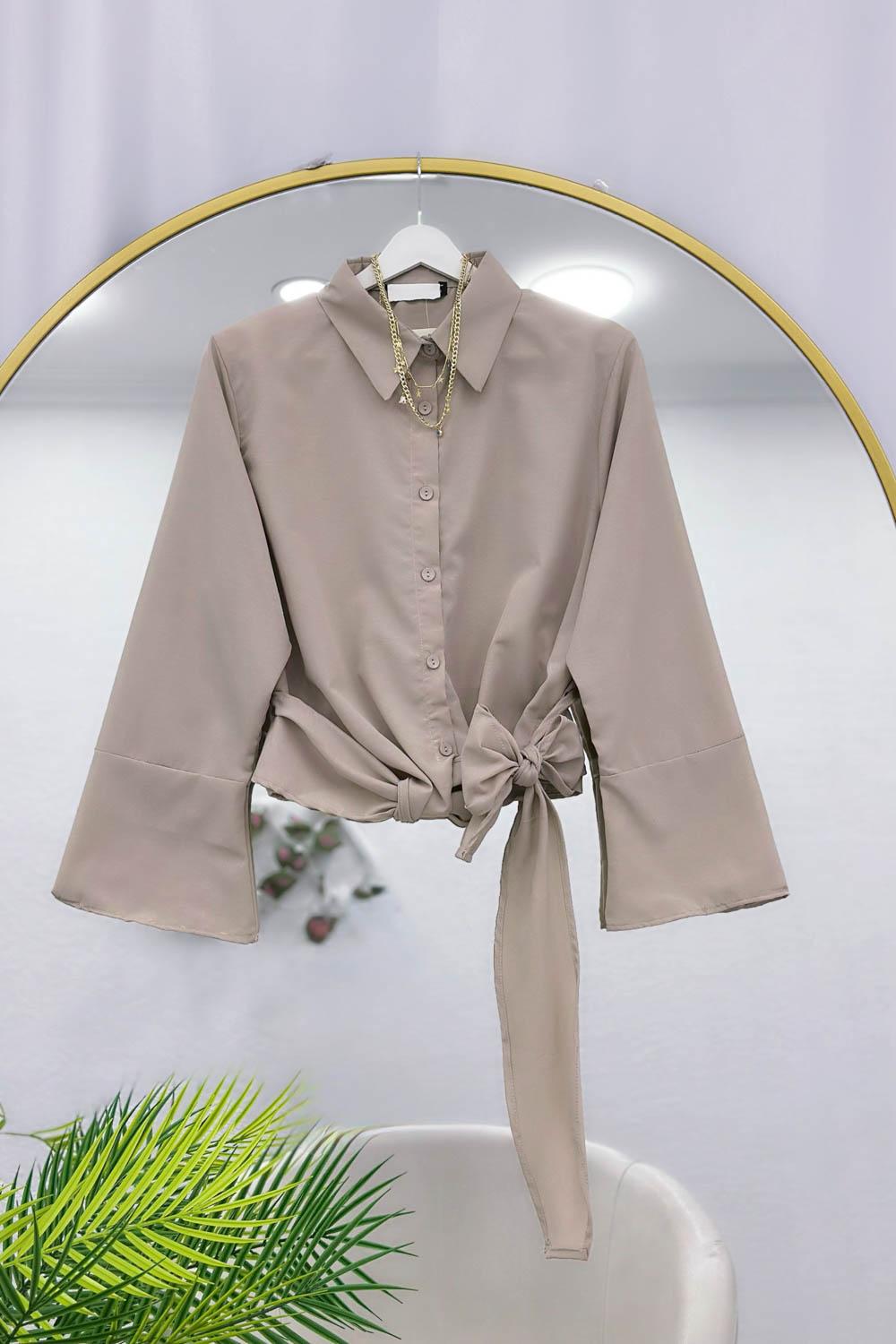 ÖNDEN BAĞLAMALI GÖMLEK