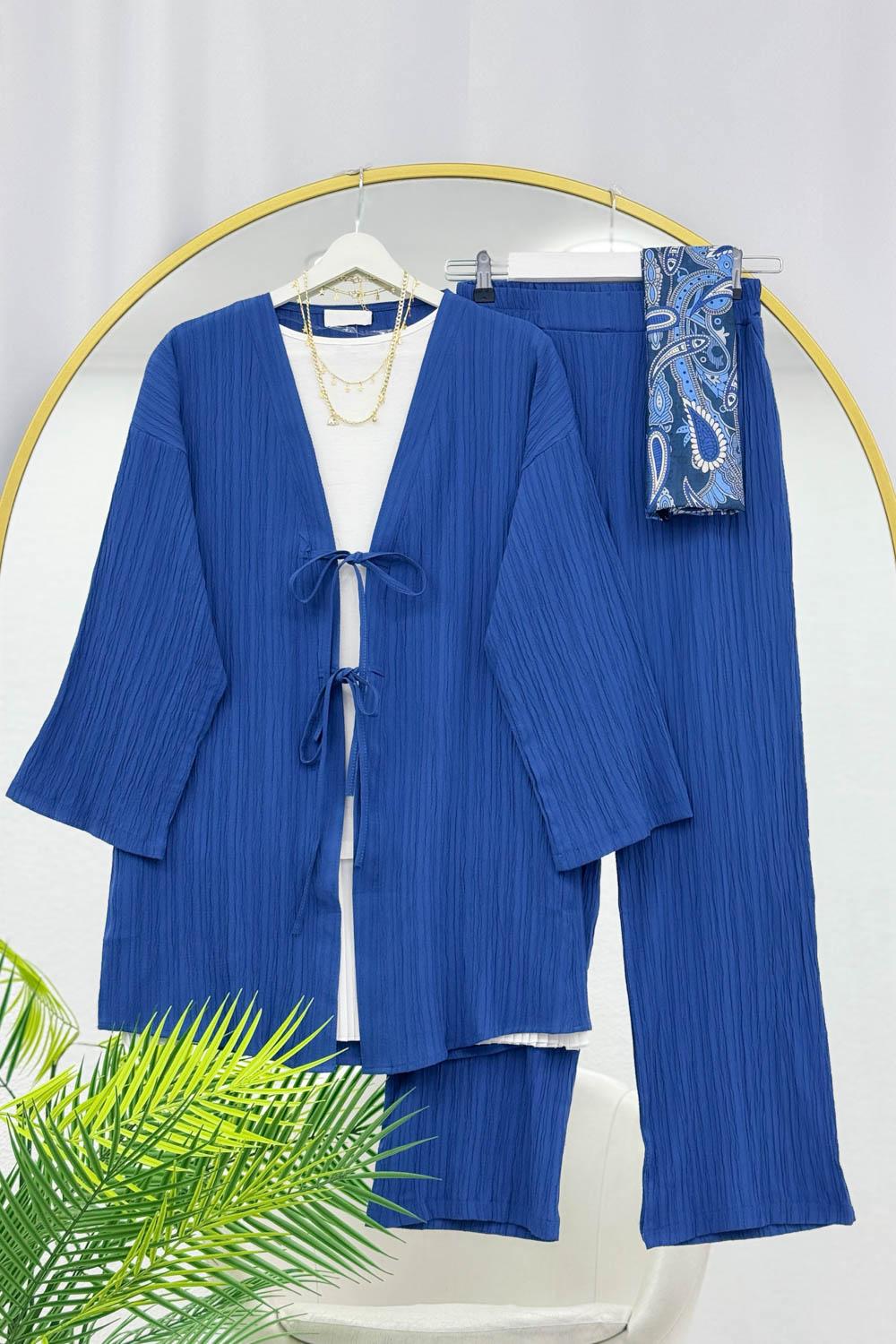 FİYONK BAGLAMALI KİMONO TAKIM