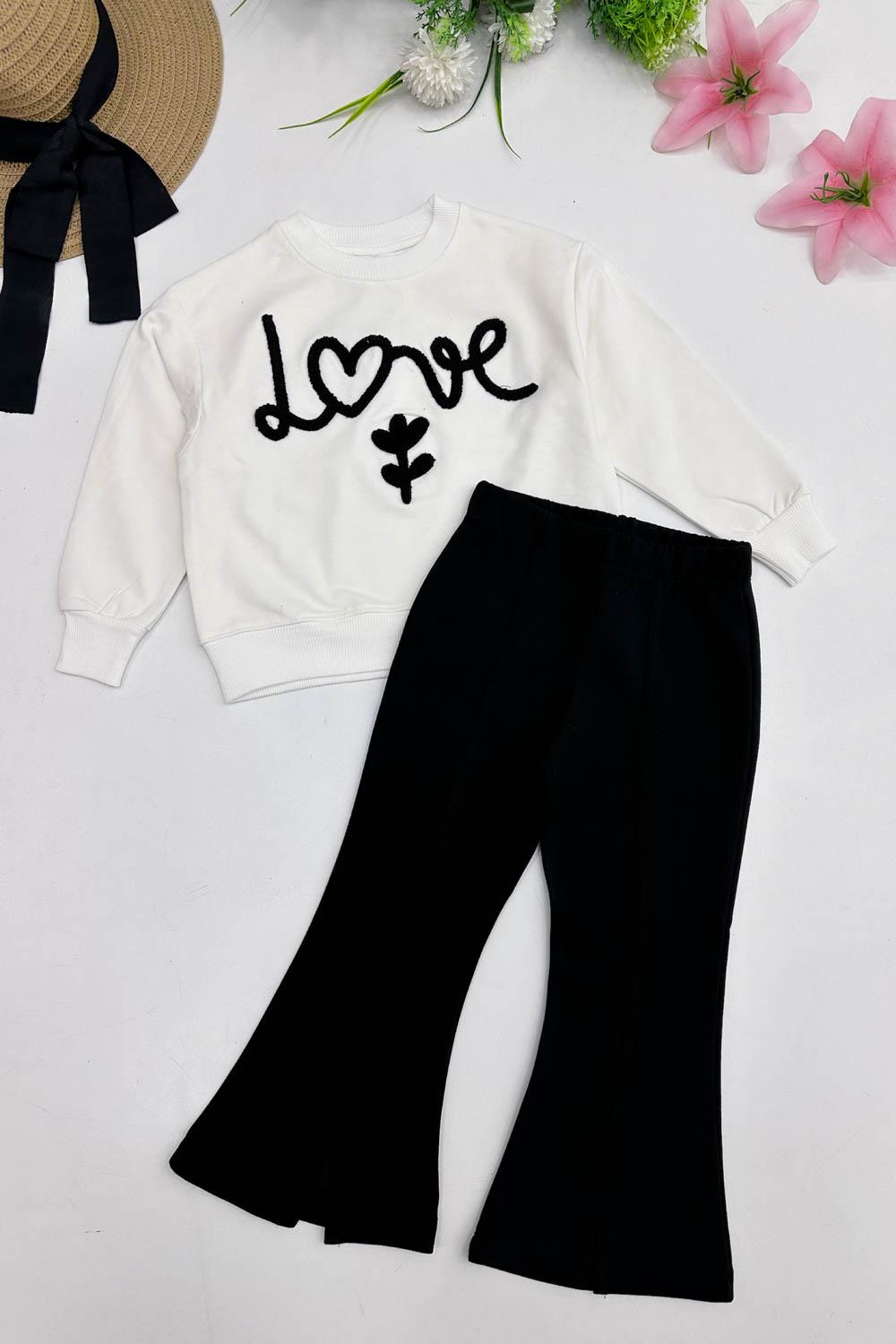 LOVE DESENLİ KIZ ÇOCUK TAKIM