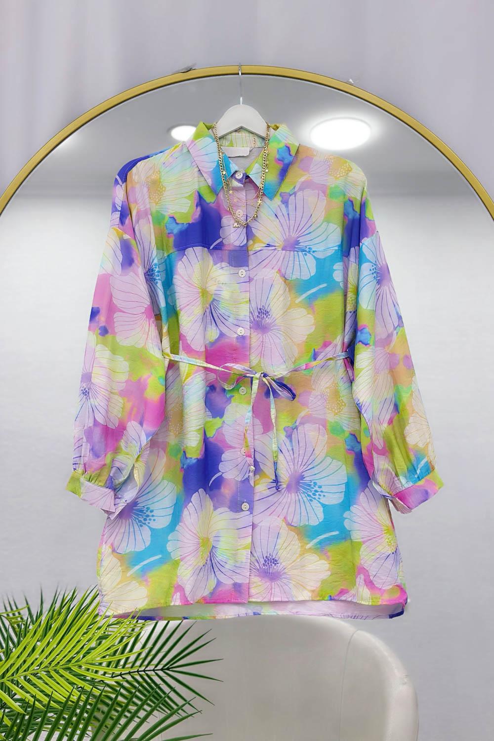 MANGO KUMAŞ KADIN TUNİK GÖMLEK