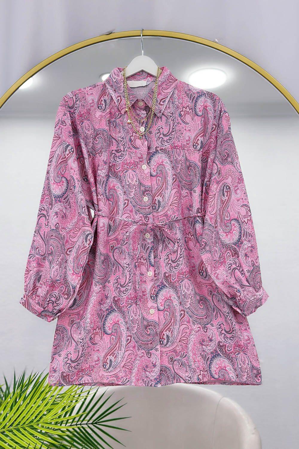 MANGO KUMAŞ KADIN TUNİK GÖMLEK