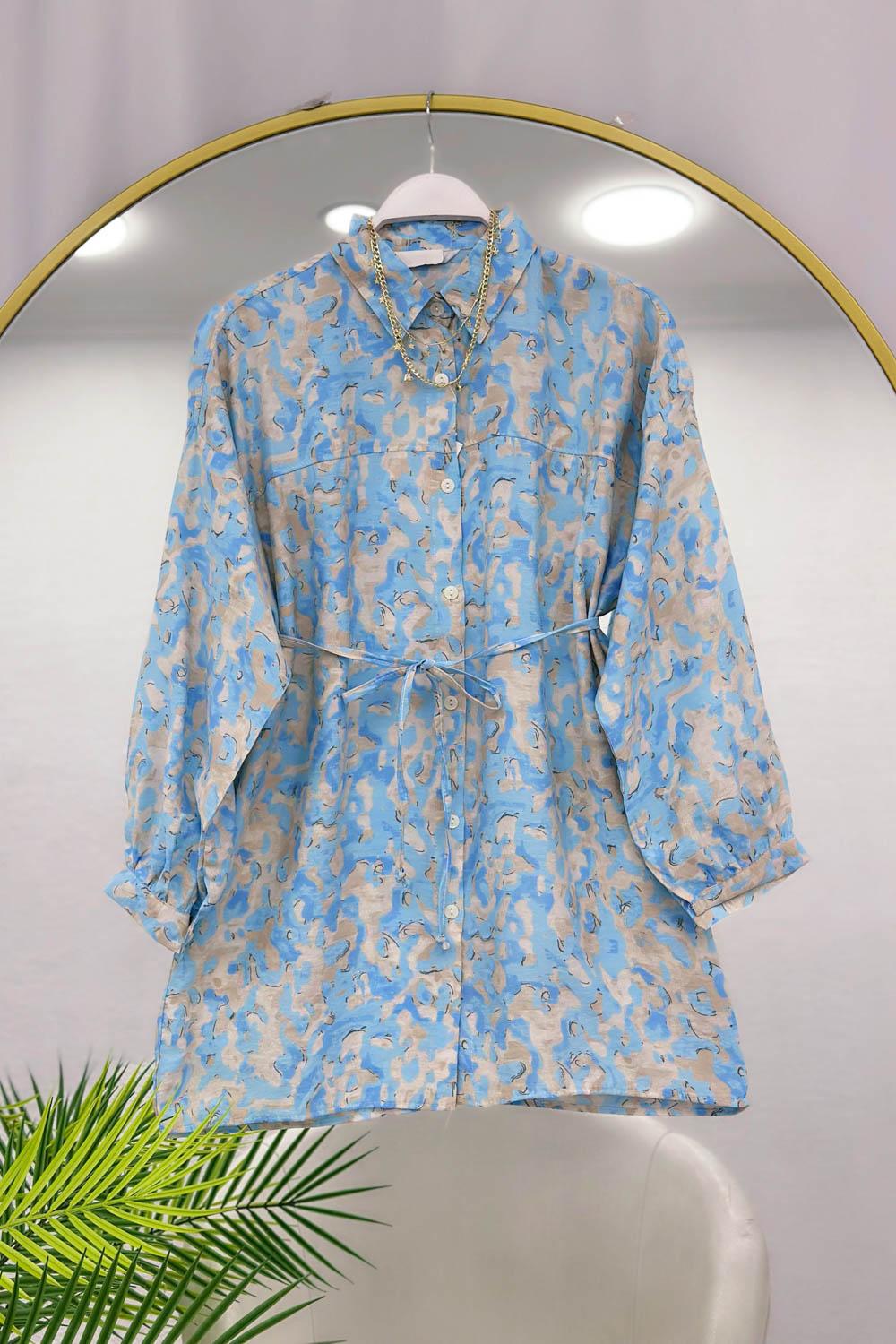 MANGO KUMAŞ KADIN TUNİK GÖMLEK