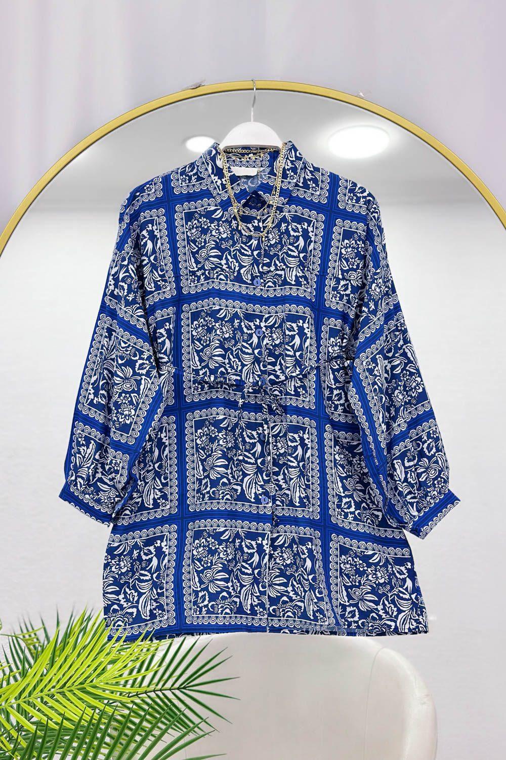 MANGO KUMAŞ KADIN TUNİK GÖMLEK