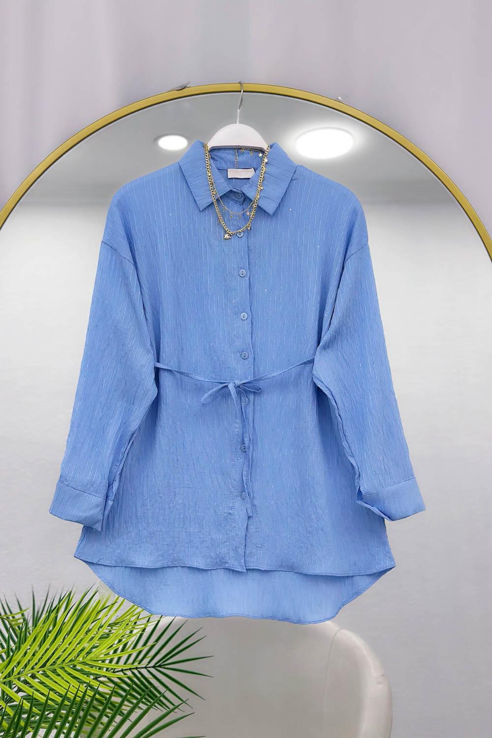 SEDEF PULLU KADIN GÖMLEK