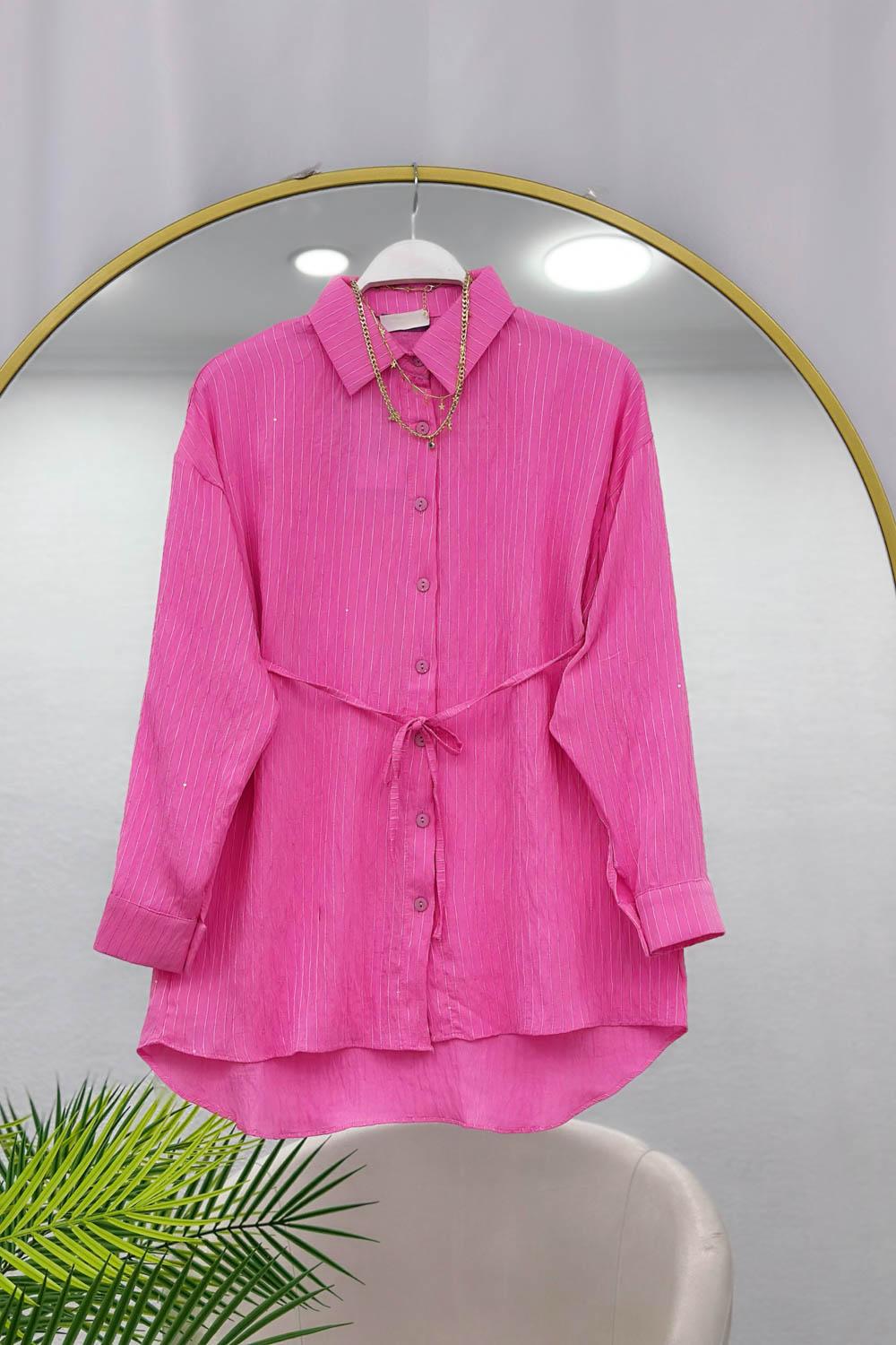 SEDEF PULLU KADIN GÖMLEK