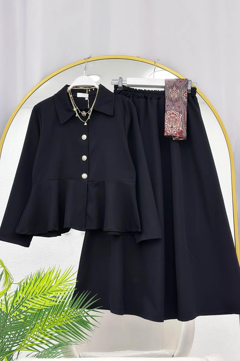 ALTI FIRFIRLI ETEKLİ KADIN TAKIM