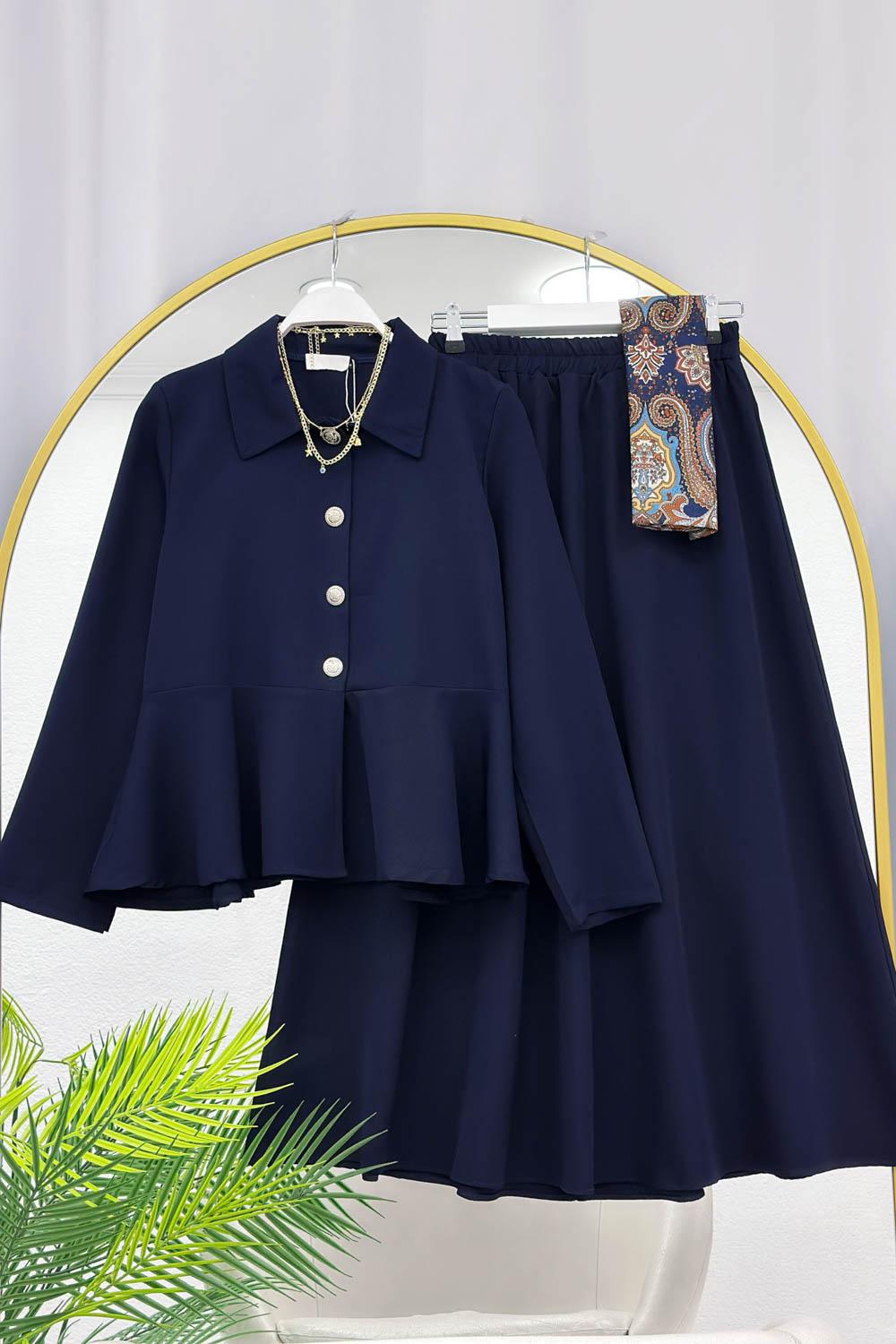 ALTI FIRFIRLI ETEKLİ KADIN TAKIM