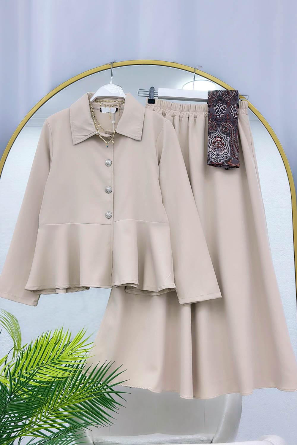 ALTI FIRFIRLI ETEKLİ KADIN TAKIM