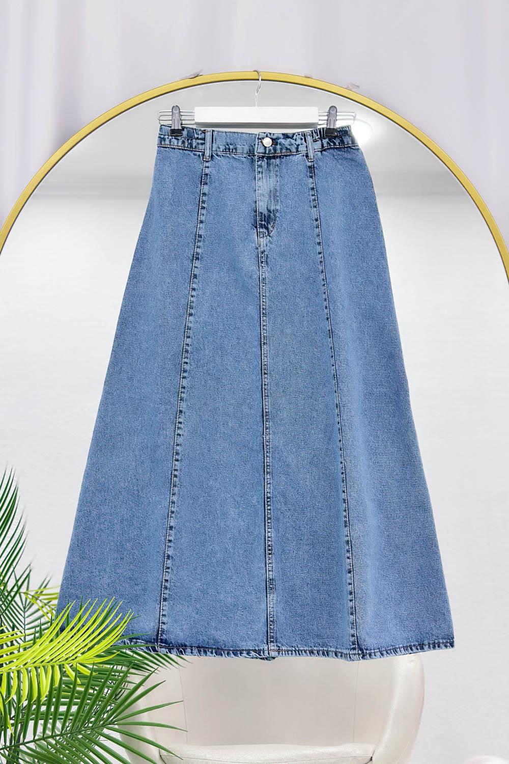 FERMUARLI KADIN KOT ETEK