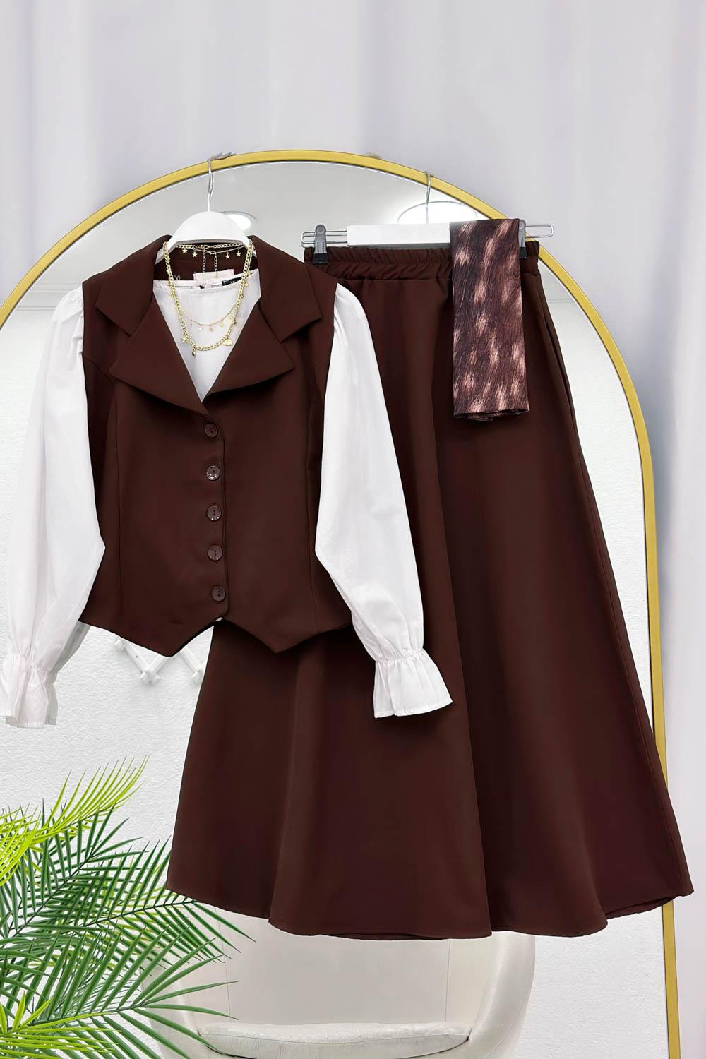 ÜST YELEK ALT ETEK KADIN TAKIM