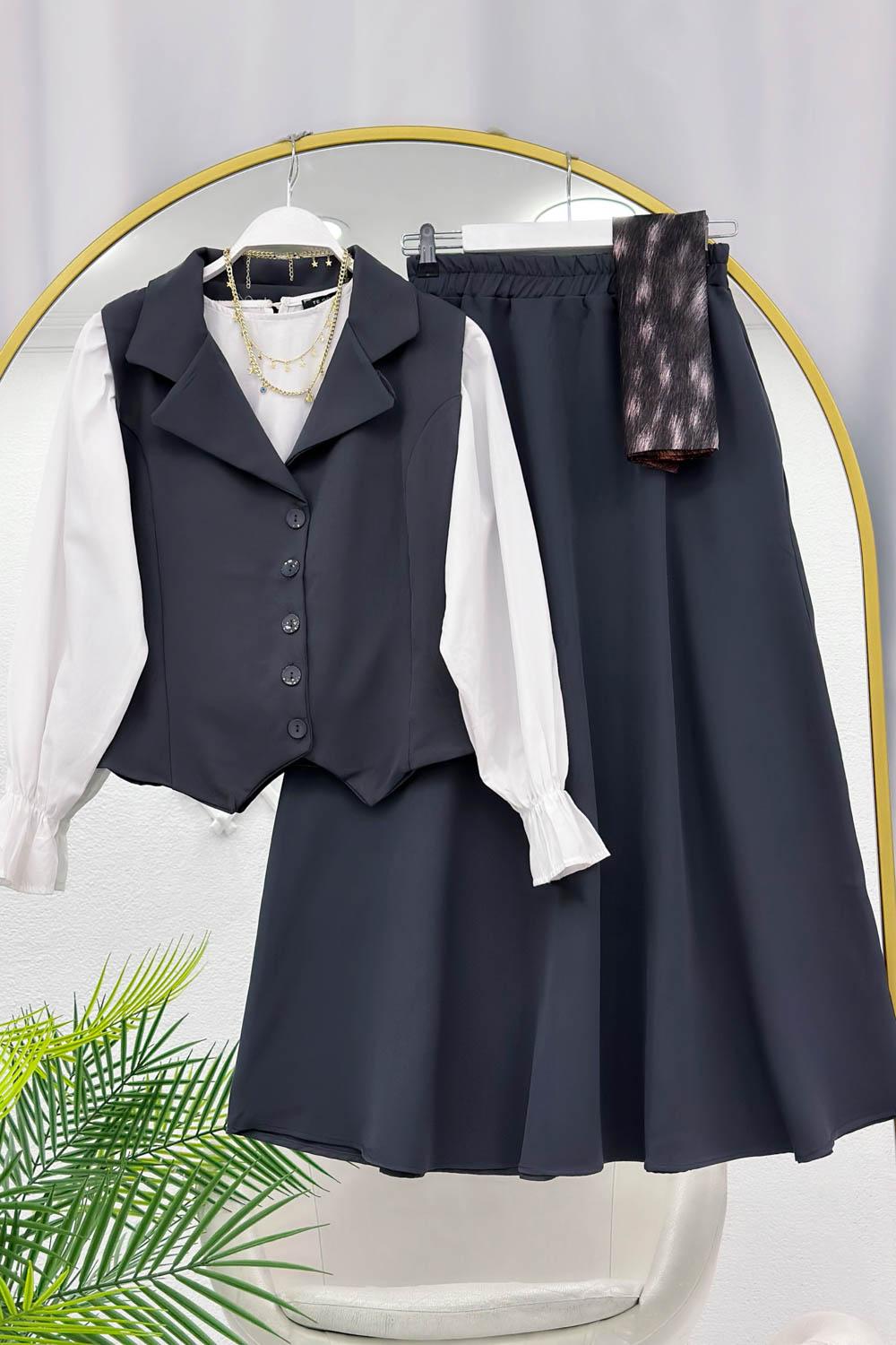 ÜST YELEK ALT ETEK KADIN TAKIM