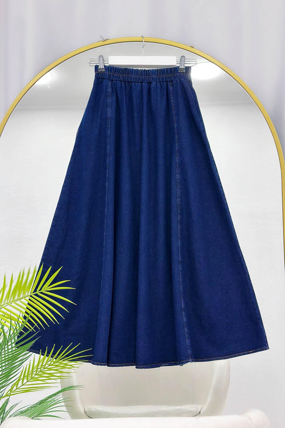 CEPLİ ETEK KADIN KOT