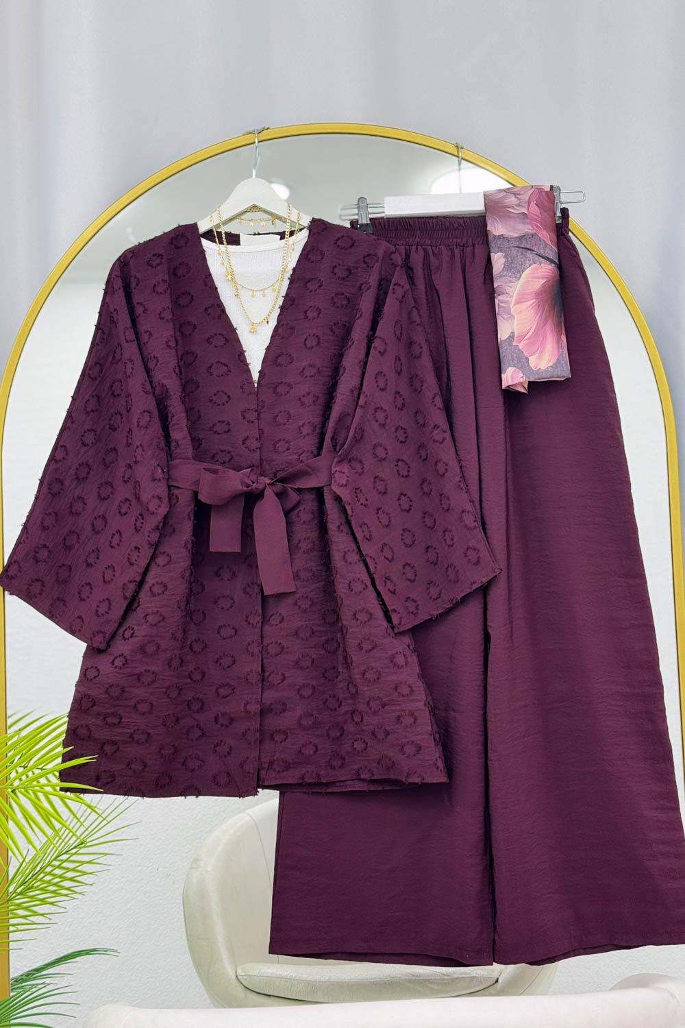 SATEN PANTOLONLU KADIN  TAKIM