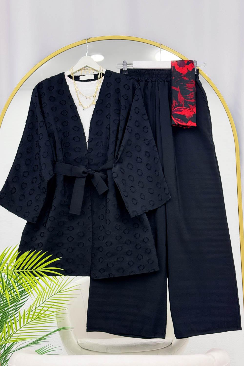 SATEN PANTOLONLU KADIN  TAKIM