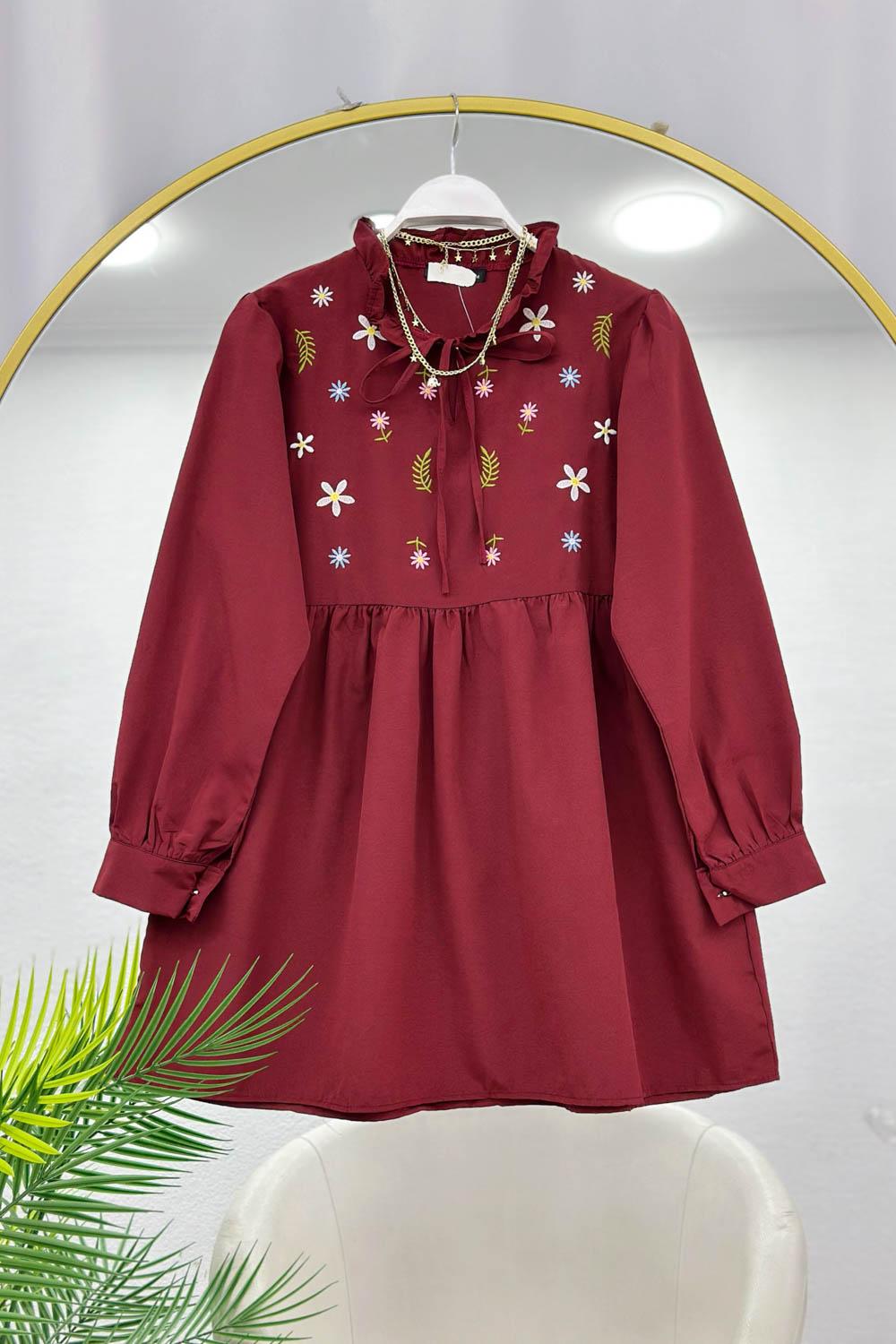 ÇİÇEK NAKIŞLI TUNİK