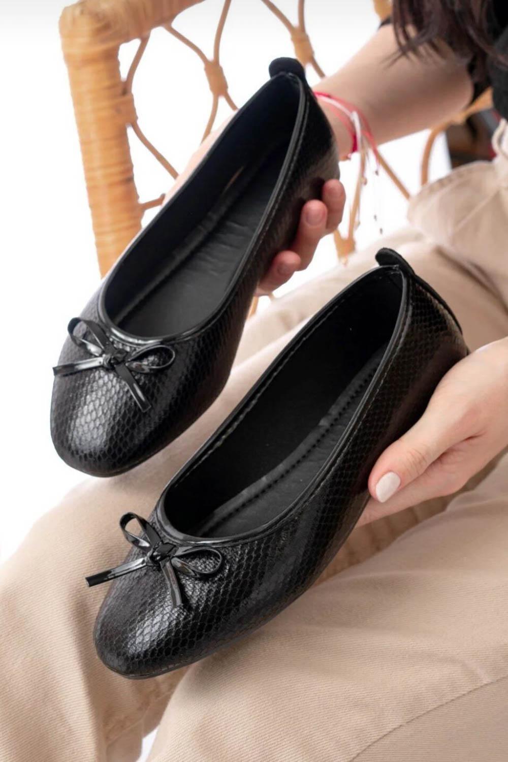 BALERİN FİYONKLU KADIN BABET AYAKKABI