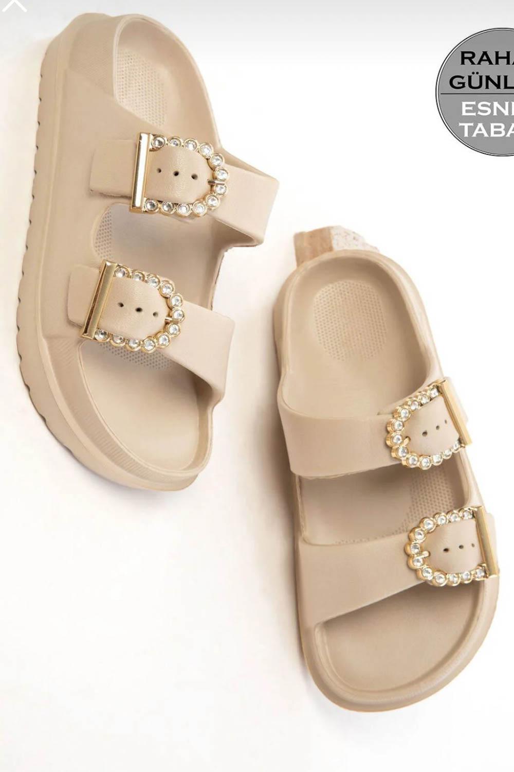 ÇİFT BANT TAŞLI  KADIN TERLİK