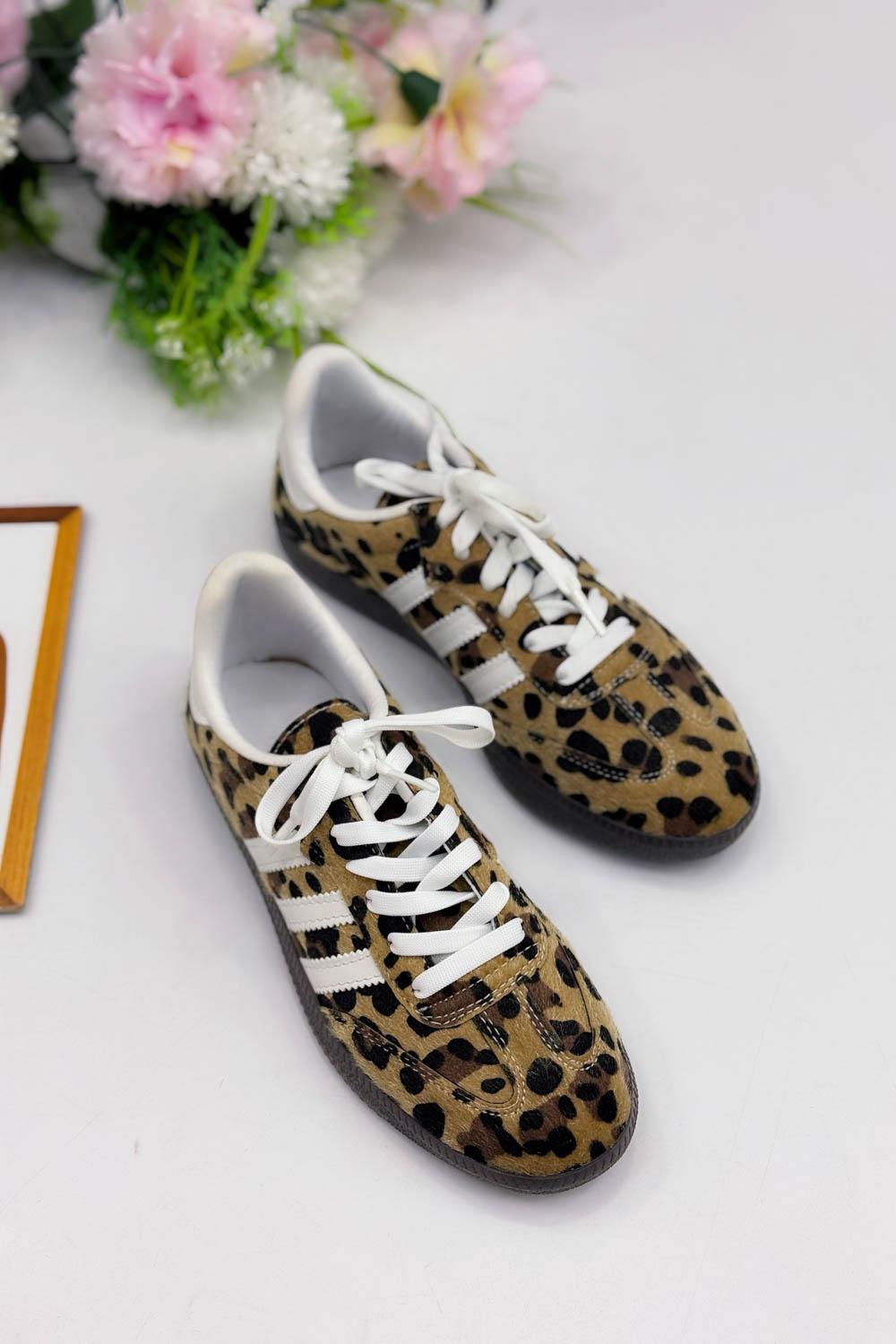 LEOPAR KADIN BAĞCIKLI SNEAKER