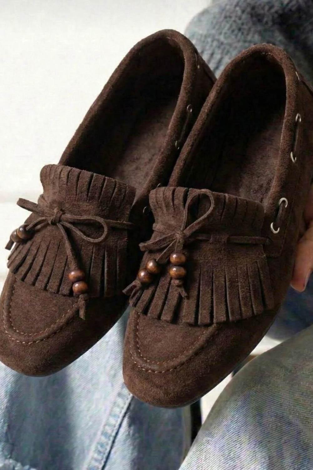 PÜSKÜL DETAYLI LOAFER  KADIN AYAKKABI