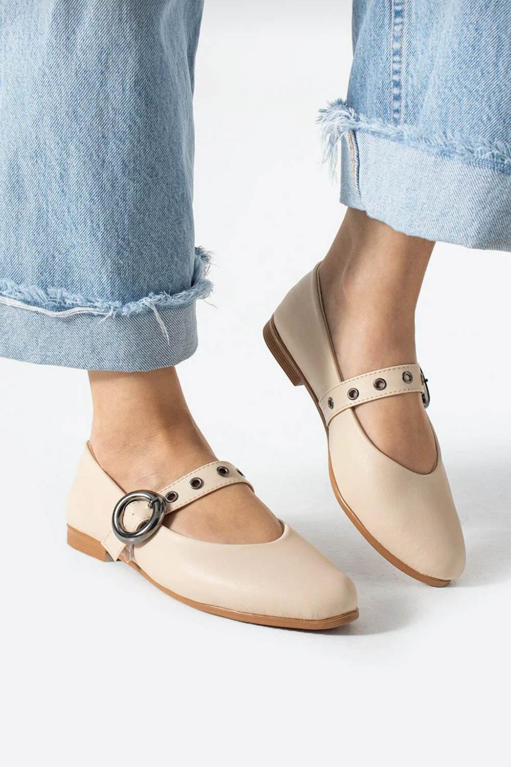 TOKALI BANTLI KADIN BABET AYAKKABI