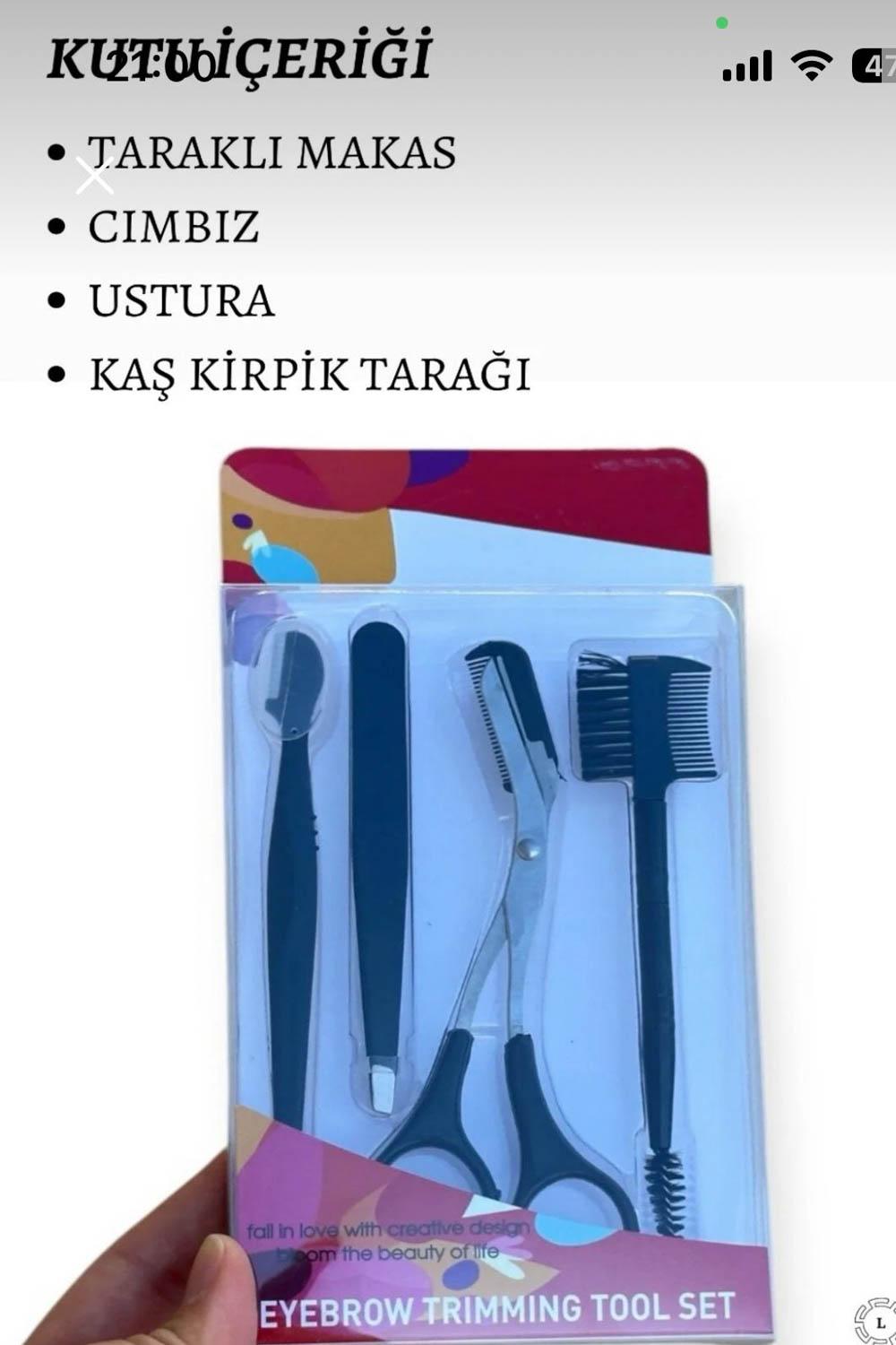 KAŞ VE KİRPİK ŞEKİLLENDİRME BAKIM SETİ