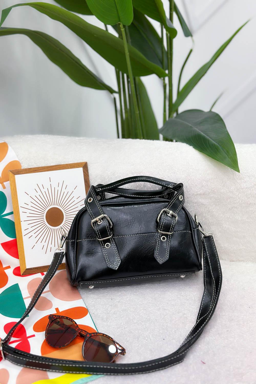 ÇİFT TOKALI MİDİ BOY KADIN ÇANTASI