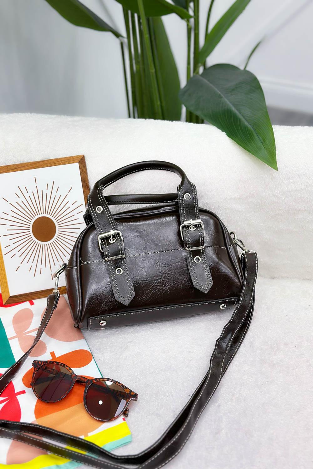 ÇİFT TOKALI MİDİ BOY KADIN ÇANTASI