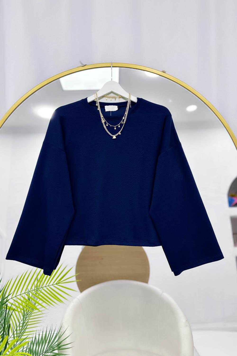 BİSİKLET YAKA BASİC OYSO BLÜZ