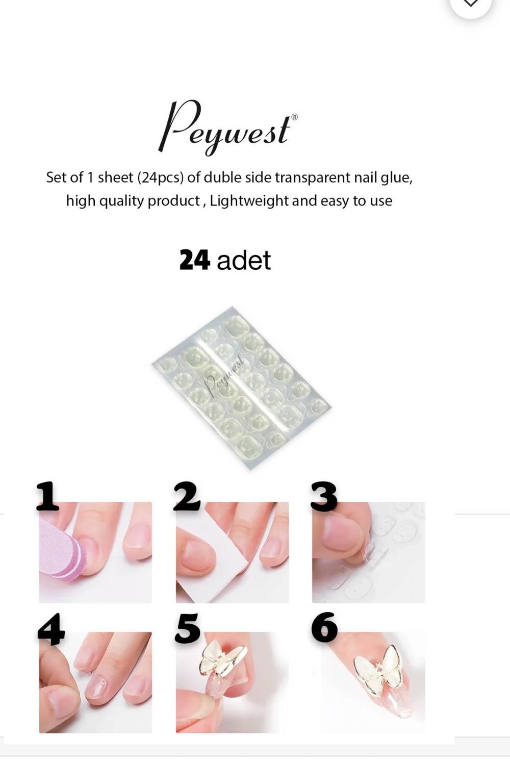 SİSA 24LÜ TAKMA TIRNAK YAPIŞKANI