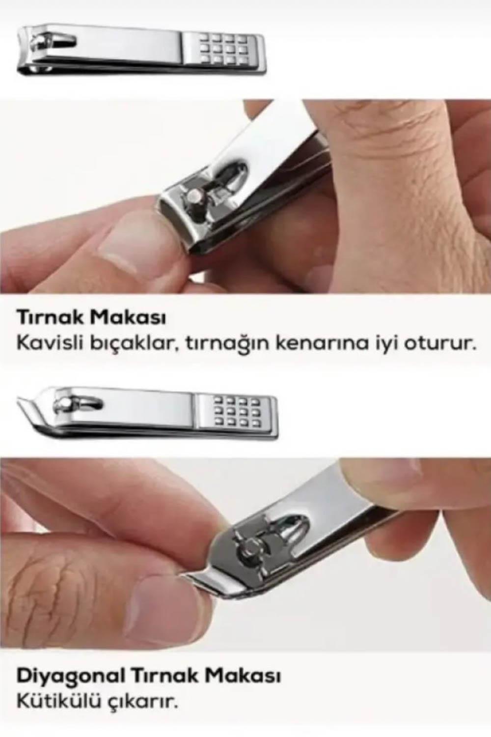 PROFESYONEL 2 Lİ TIRNAK MAKASI SETİ 