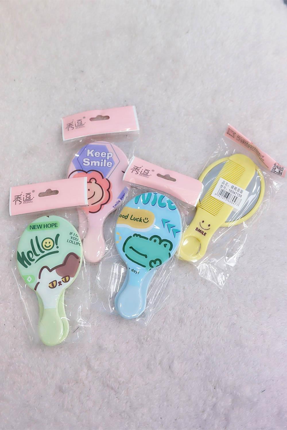 SMİLE ÇANTA BOY TARAK AYNA SETİ