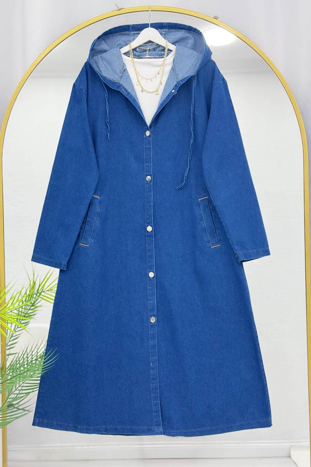 MAXİ BOY KADIN KOT KAP