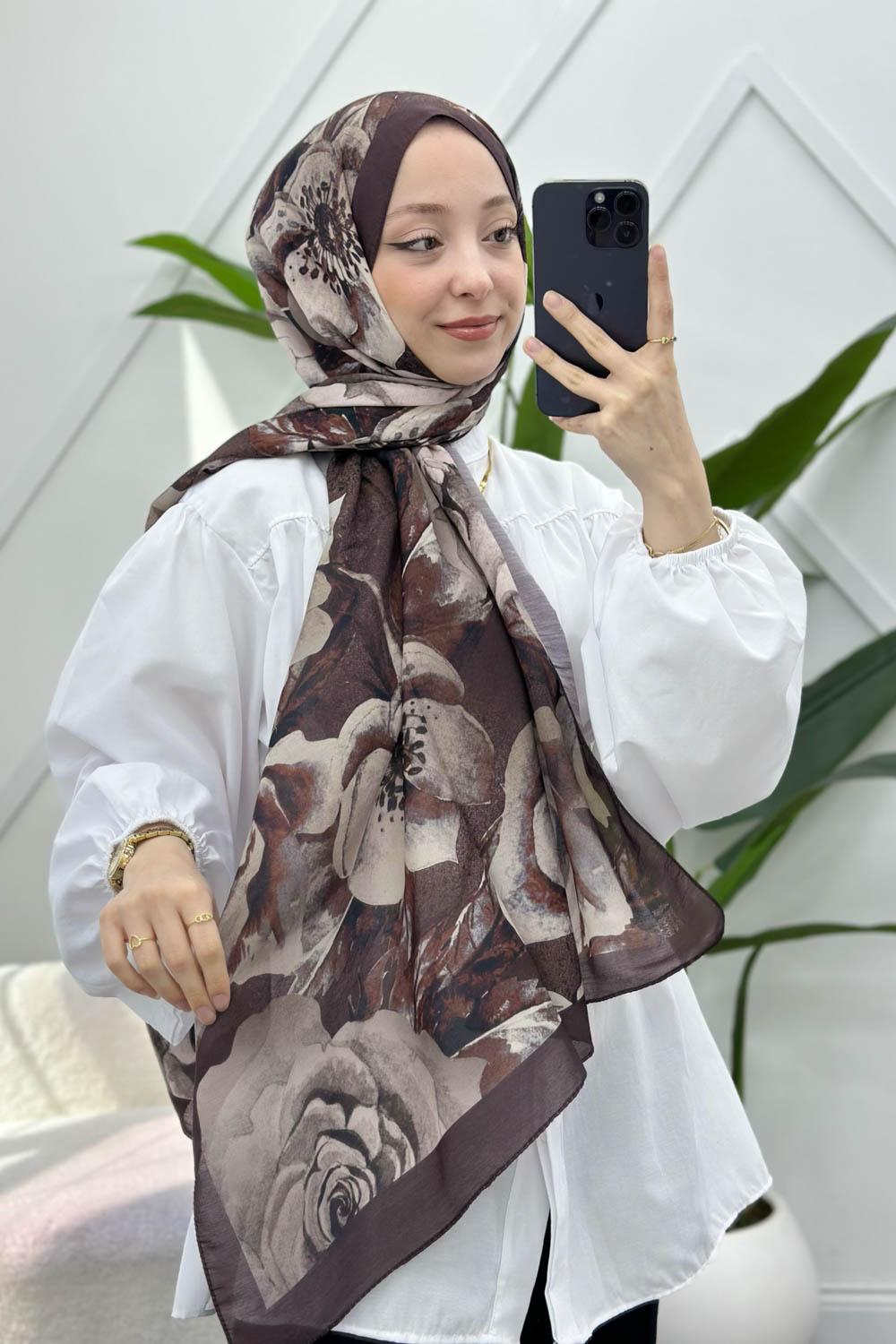 KAHVERENGİ SERİSİ PAMUK ŞAL SERİSİ