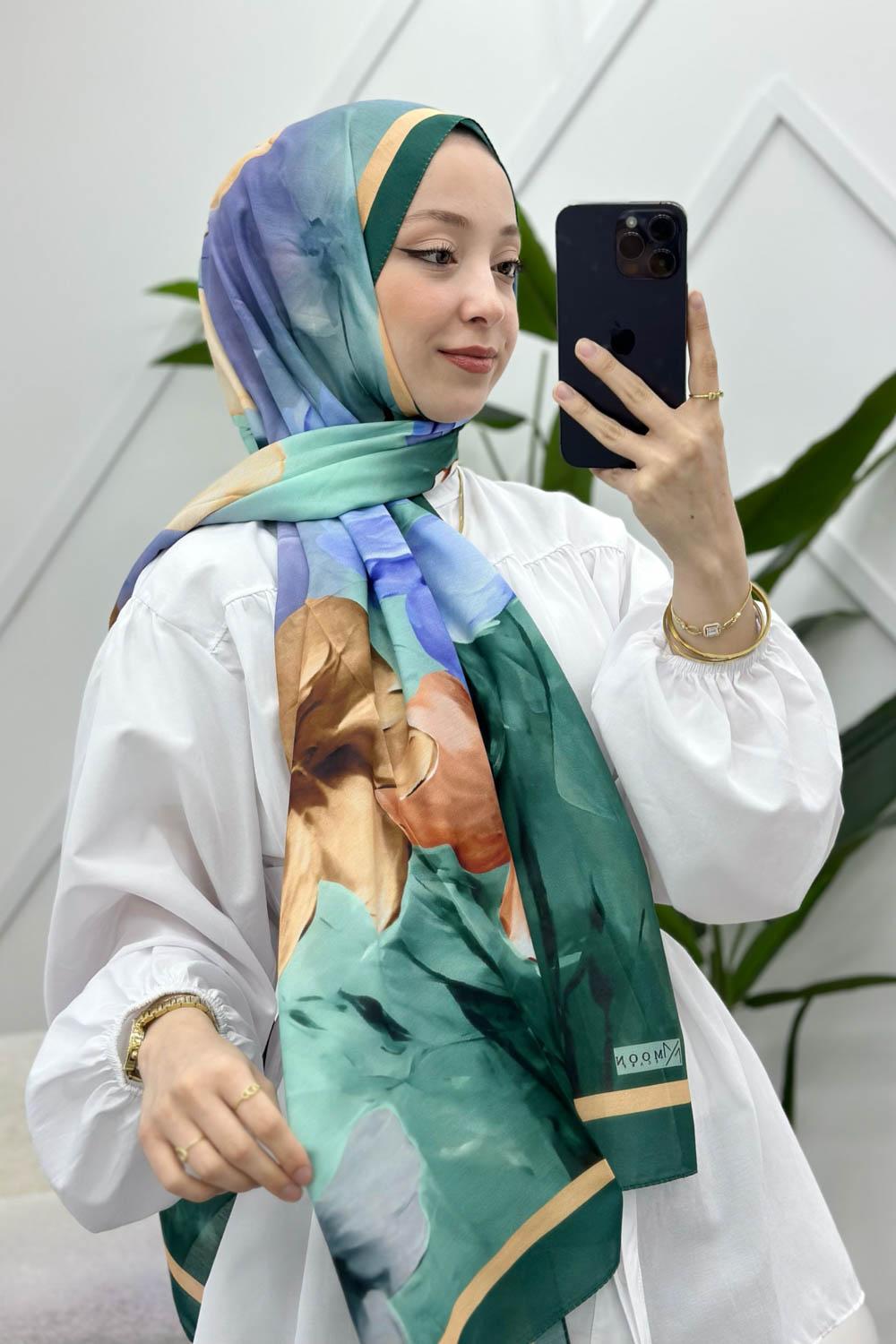 MANOLYA DESENLİ PAMUK ŞAL SERİSİ