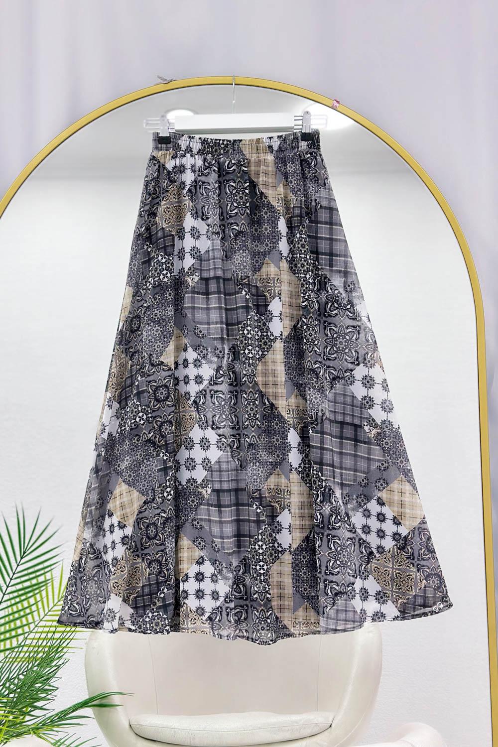 BELİ LASTİKLİ OTANTIK ETEK