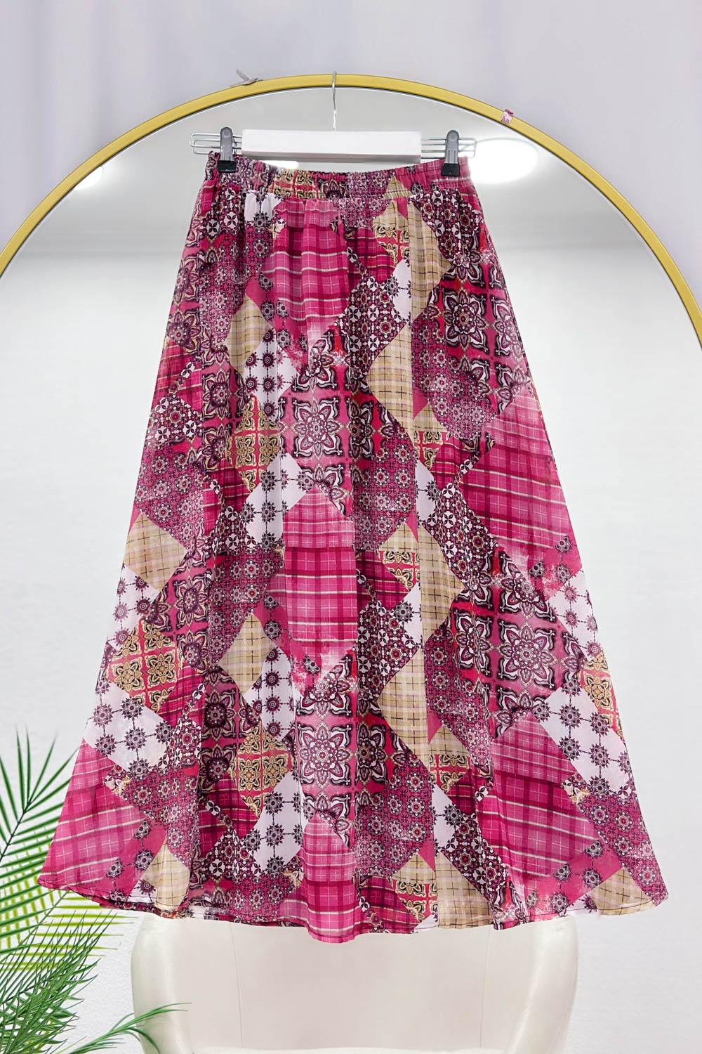 BELİ LASTİKLİ OTANTIK ETEK